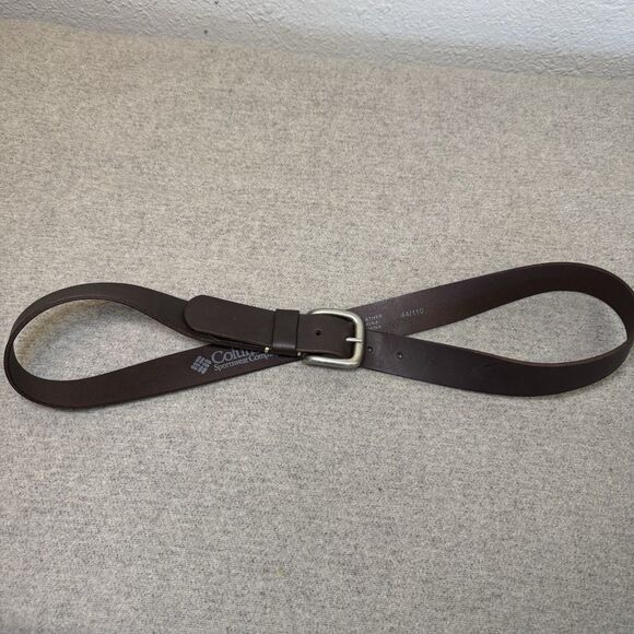 Columbia Belt 44” Brown Leather Durable Rugged VTG 90's Active Adventure - Picture 2 of 4